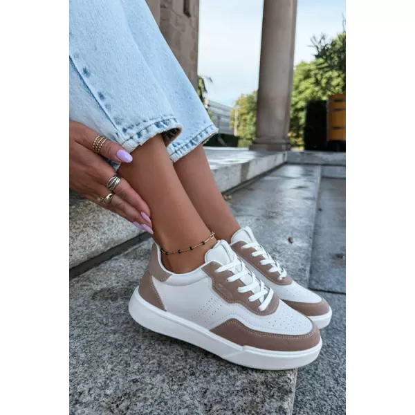  Női tornacipő BIG STAR SHOES UU274275 FEHÉR/BÉZS 