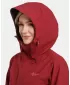 Női hardshell kabát KILPI MONTANA-W 1L0102KI SÖTÉTVÖRÖS