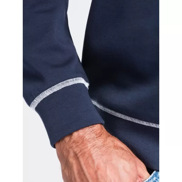  Férfi pulóver OMBRE OM-SSNZ-0269 SÖTÉTKÉK 