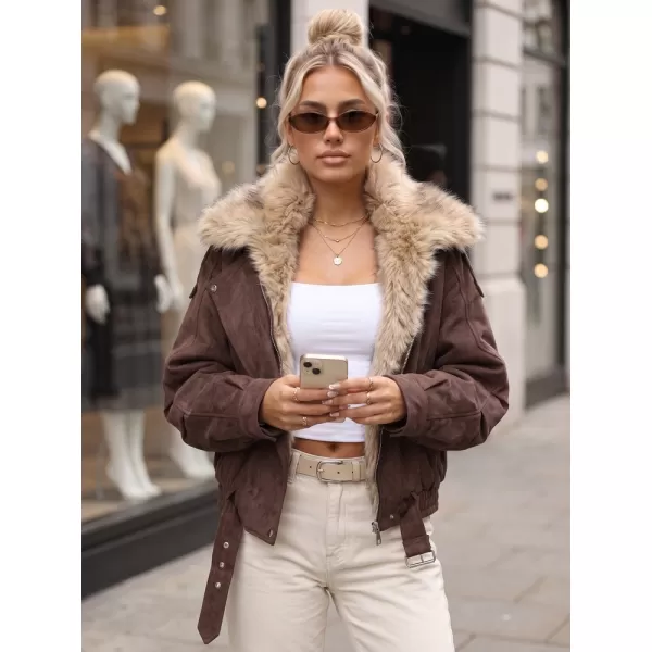  Női kabát DSTREET TY5701 BARNA 