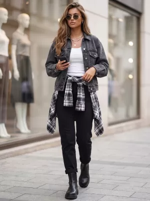 Női kabát DSTREET TY6011 FEKETE