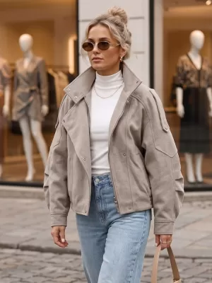 Női kabát DSTREET TY6033 KHAKI