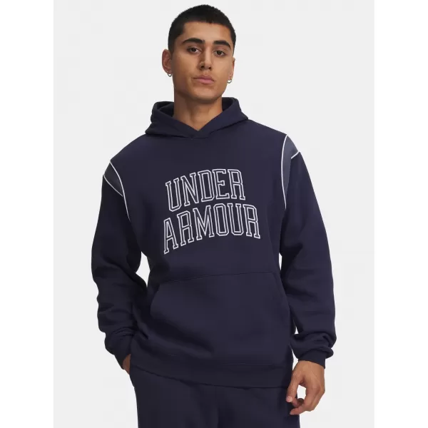  Férfi pulóver UNDER ARMOUR RIVAL FLEECE NOV HOODIE 6009353-410 KÉK 