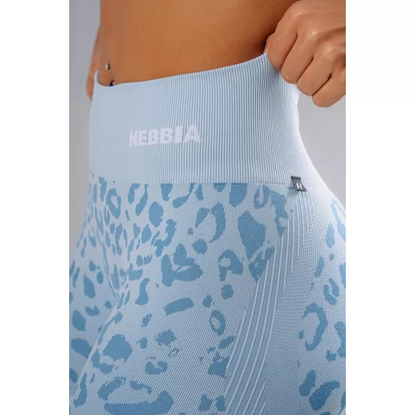  Kompressziós push-up rövidnadrág leopárdmintával NEBBIA PRIMAL 856 KÉK LEOPÁRD 