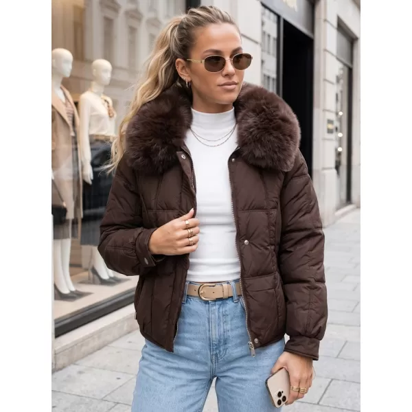  Női kabát DSTREET TY6040 BARNA 