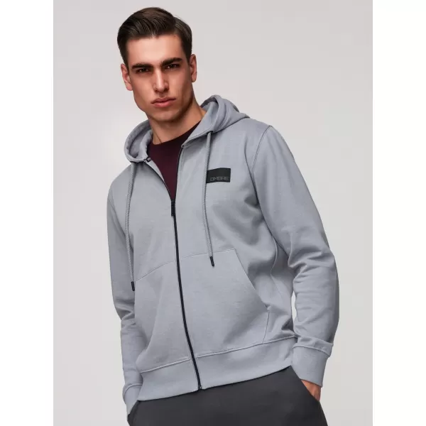  Férfi pulóver OMBRE OM-SSZP-0256 SZÜRKE 