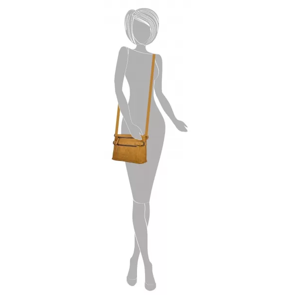  Crossbody táska ENRICO BENETTI Nouméa 66657 OKKER 