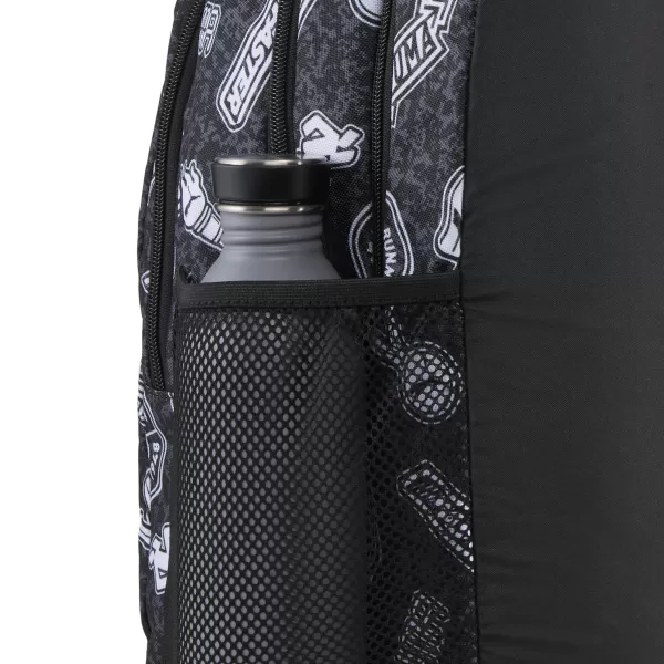  Hátizsák PUMA ACADEMY AOP BACKPACK 09115025 PUMA FEKETE/FUTÓ IKONOK AOP 