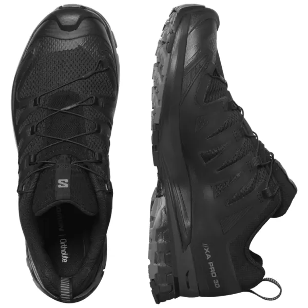  Férfi cipők SALOMON XA PRO 3D V9 WIDE L47273100 FEKETE/FANTOM/ÓN 