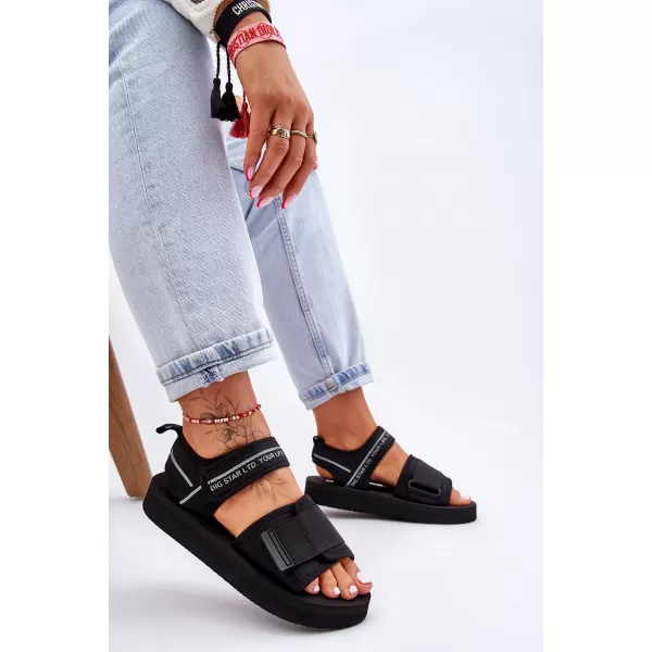  Női szandál BIG STAR SHOES LL274784 FEKETE 