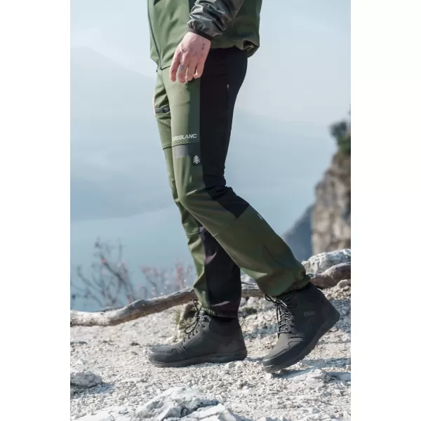  Férfi vízálló multisport nadrág NORDBLANC RIDGEWALK NBSPM8325 SÖTÉTZÖLD 