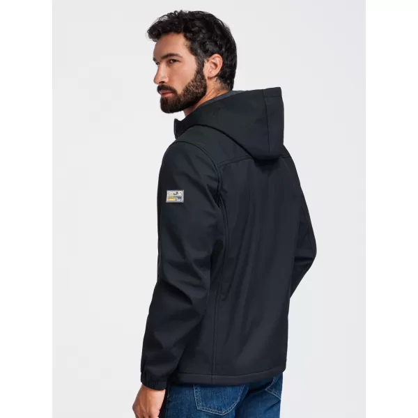  Férfi softshell kabát OMBRE OM-JANP-0292 FEKETE 