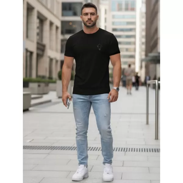  Férfi póló DSTREET NX0137R-BK FEKETE 