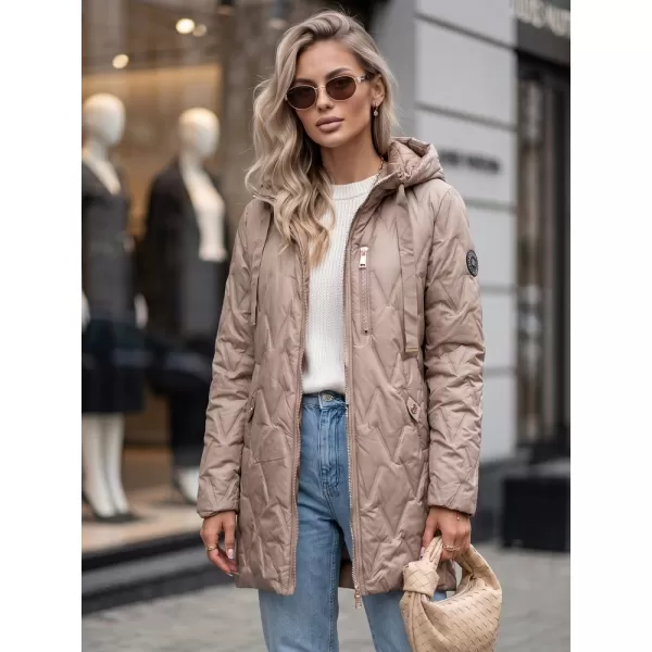  Női kabát DSTREET TY5767 BÉZS 