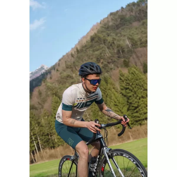  Férfi kerékpáros rövidnadrág NORDBLANC LEADING NBSPM8082 ZÖLD 