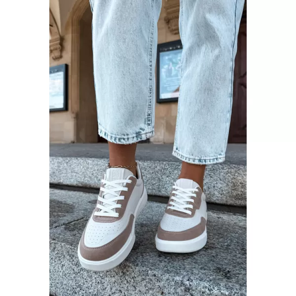  Női tornacipő BIG STAR SHOES UU274275 FEHÉR/BÉZS 