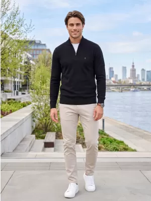 Férfi pulóver ALTISPORT ITSU FEKETE
