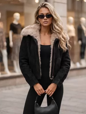 Női kabát DSTREET TY5697 FEKETE