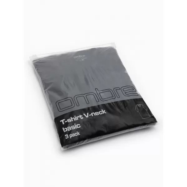  Férfi póló OMBRE OM-TSBS-0281 FEKETE 