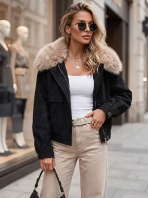 Női kabát DSTREET TY5695 FEKETE