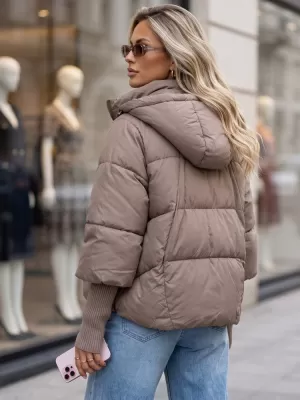 Női kabát DSTREET TY5897 BÉZS