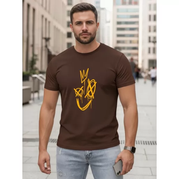  Férfi póló DSTREET NX0138R-CH BARNA 