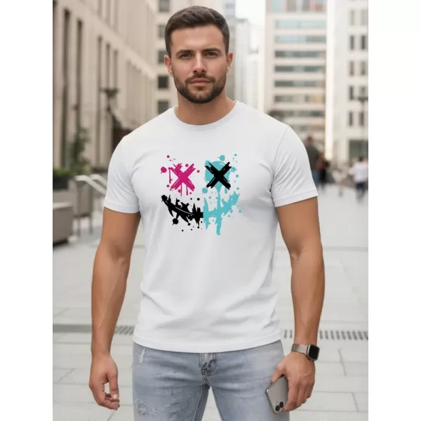  Férfi póló DSTREET NX5100R-WH FEHÉR 