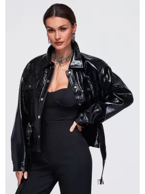 Női kabát OMBRE OW-JAFL-0141 FEKETE