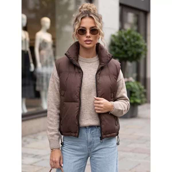  Női mellény DSTREET TY5972 BARNA 