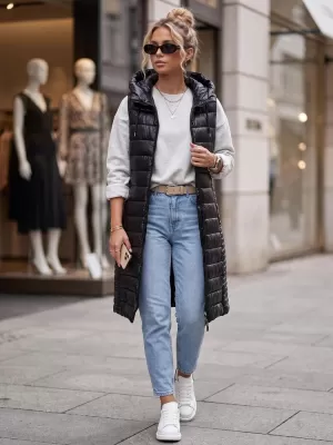Női mellény DSTREET TY5260 FEKETE