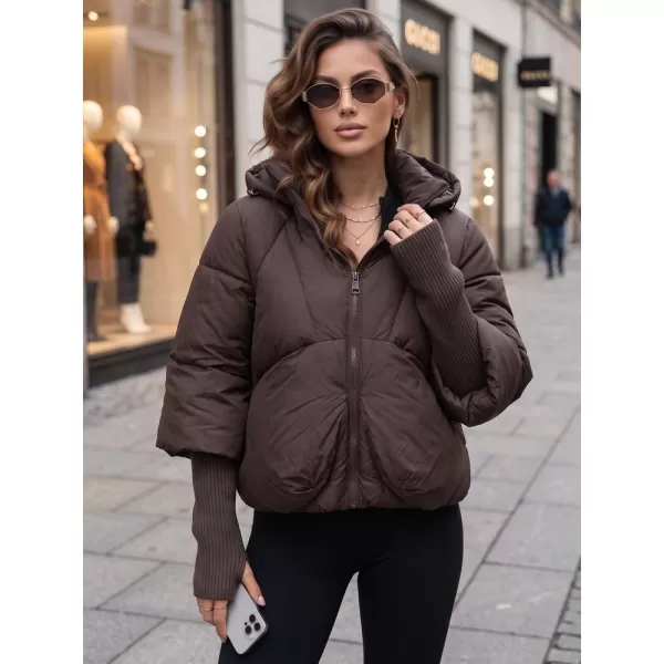  Női kabát DSTREET TY5896 BARNA 