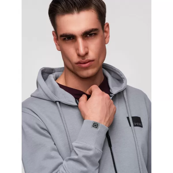  Férfi pulóver OMBRE OM-SSZP-0256 SZÜRKE 