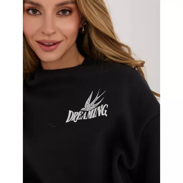  Női pulóver SUBLEVEL D10600T02568H GRAFIT 