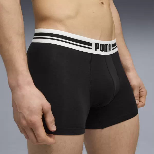  Férfi boxerek PUMA MEN EVERYDAY PLACED LOGO BOXER 2P 93847601 FEKETE 