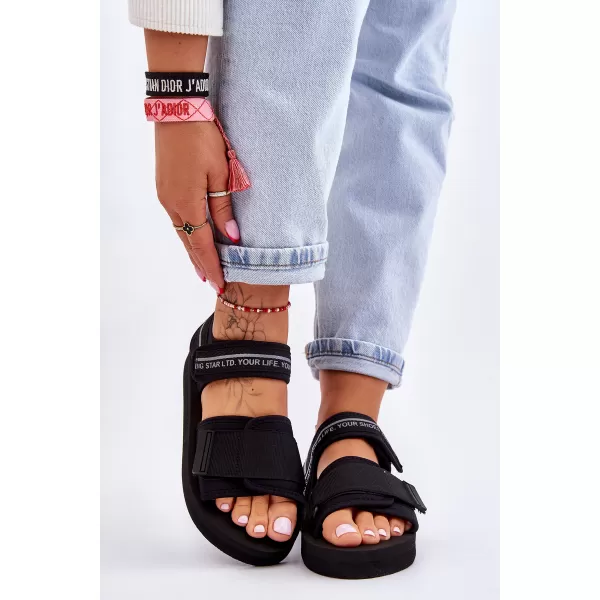  Női szandál BIG STAR SHOES LL274784 FEKETE 