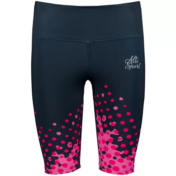  Női prémium térdig érő leggings (új méretek) ALTISPORT VOJ/ALW109LEG06 RÓZSASZÍN-FEKETE 