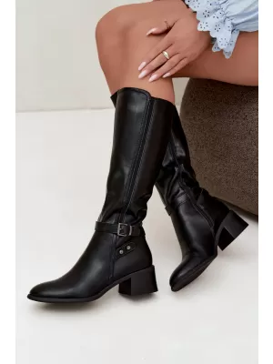 Női csizma SERGIO LEONE KZ-07 FEKETE