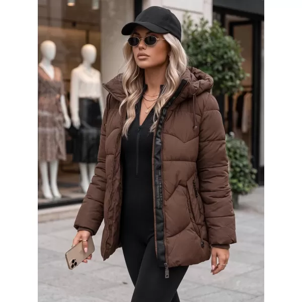  Női kabát DSTREET TY5752 BARNA 