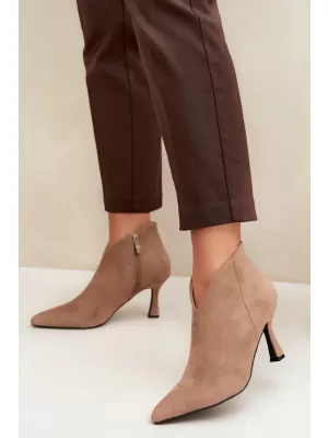 Női bokacsizma BOTO D-219 KHAKI