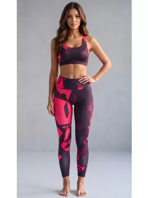 Női prémium hosszú leggings (új méretek) ALTISPORT VOJ/ALW080LEG05 BORVÖRÖS