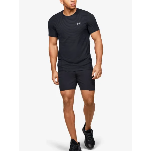  Varrat nélküli férfi póló UNDER ARMOUR SEAMLESS WAVE SS 1351450-001 FEKETE 