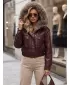 Női kabát DSTREET TY5977 BURGUNDIA