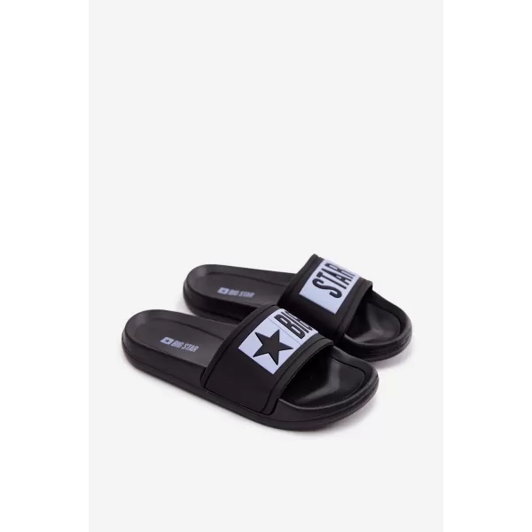  Gyermek papucs BIG STAR SHOES TT374A003 FEKETE/KÉK 