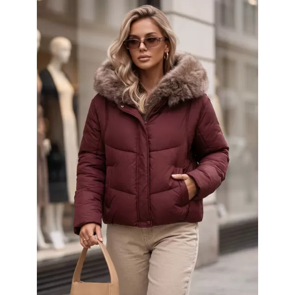  Női kabát DSTREET TY5985 BURGUNDIA 
