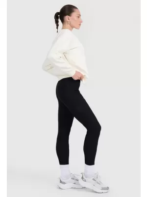 Női leggings 4F WAW25TTIGF237 MÉLYFEKETE
