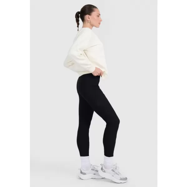  Női leggings 4F WAW25TTIGF237 MÉLYFEKETE 