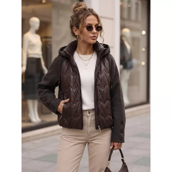  Női kabát DSTREET TY5935 BARNA 