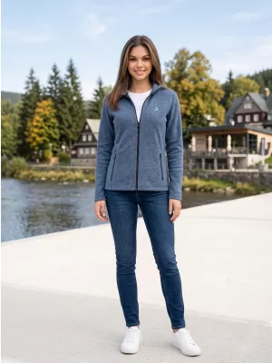 Női polár pulóver ALTISPORT ALW002852 SÖTÉT FARMER KIEMELÉSEK