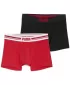 Férfi boxerek PUMA MEN EVERYDAY PLACED LOGO BOXER 2P 93847605 PIROS/FEKETE