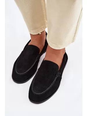 Női mokaszinok BIG STAR SHOES TT274209 FEKETE
